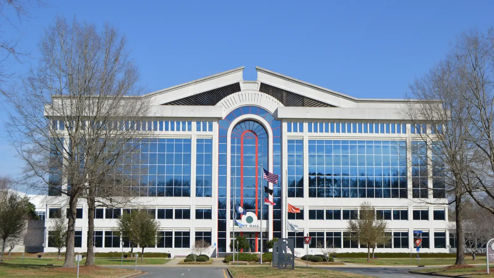 Chesapeake City Hall at the municipal center in Chesapeake, Virginia